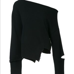 Helmut Lang distressed cashmere sweater